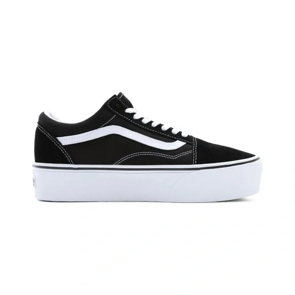 Vans Old Skool Classic womens Stackform. Wore maybe 3 times. Black & white. - Picture 2 of 7